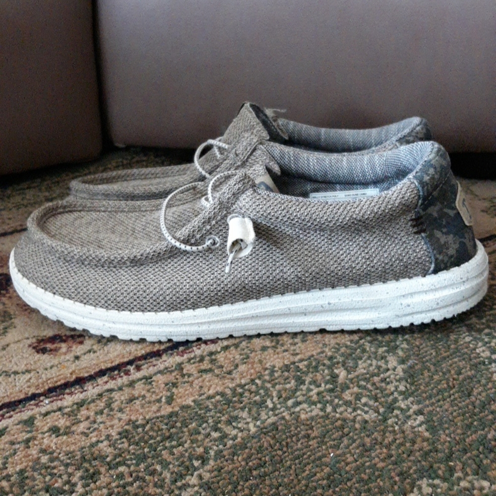 Hey Dude "Wally Stretch Poly" Sand Dune Camo Slip-On Shoes